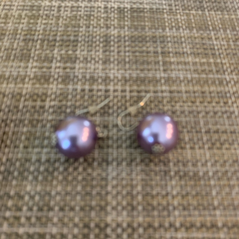 Joan Rivers lavender bubble necklace with earrings to match - Picture 4 of 9